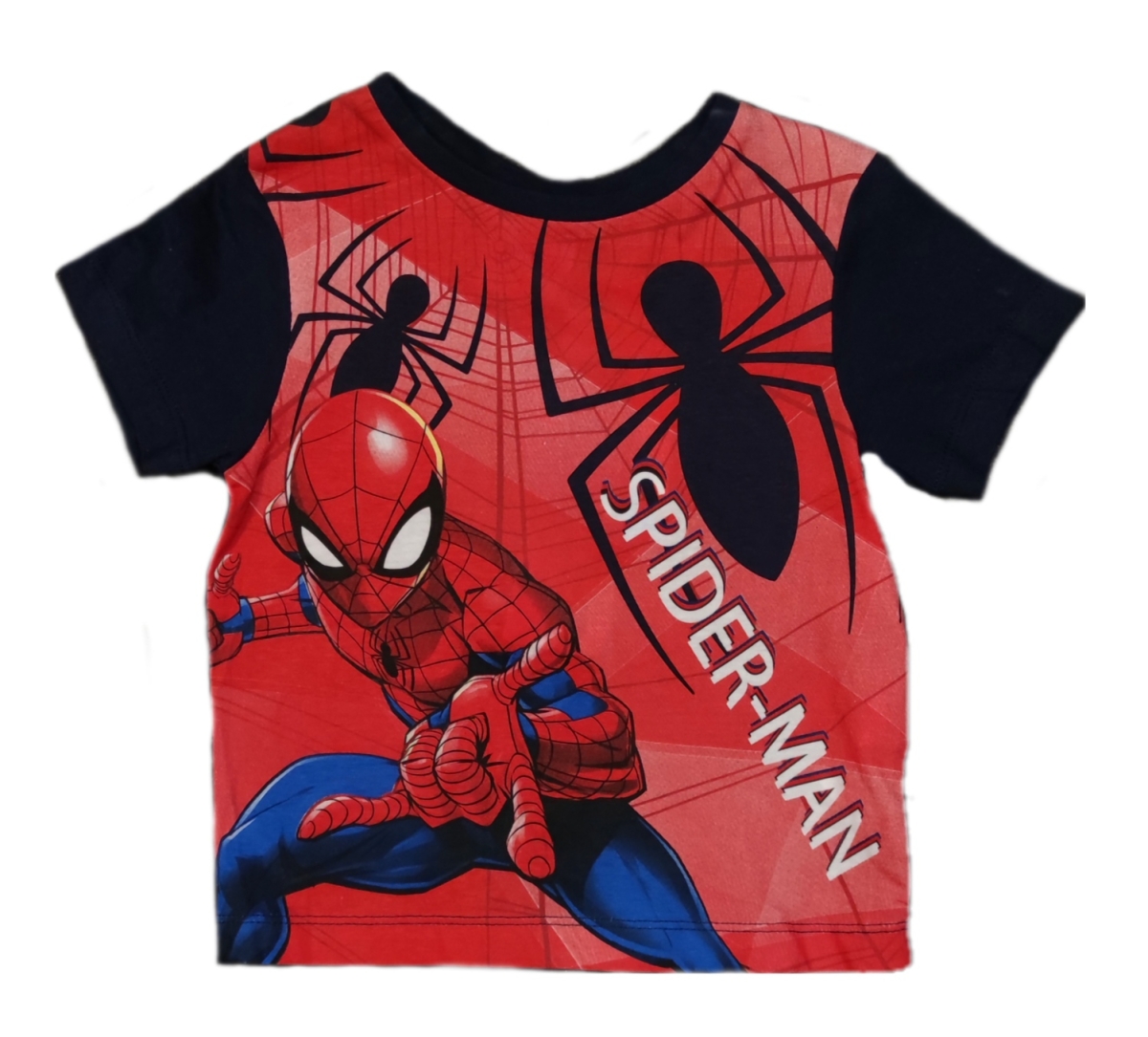 Spiderman T-Shirt Dunkelblau-Rot